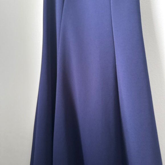 Betsy & Adam Womens Asymmetrical Solid One Shoulder Mermaid Gown Dress - Picture 7 of 9